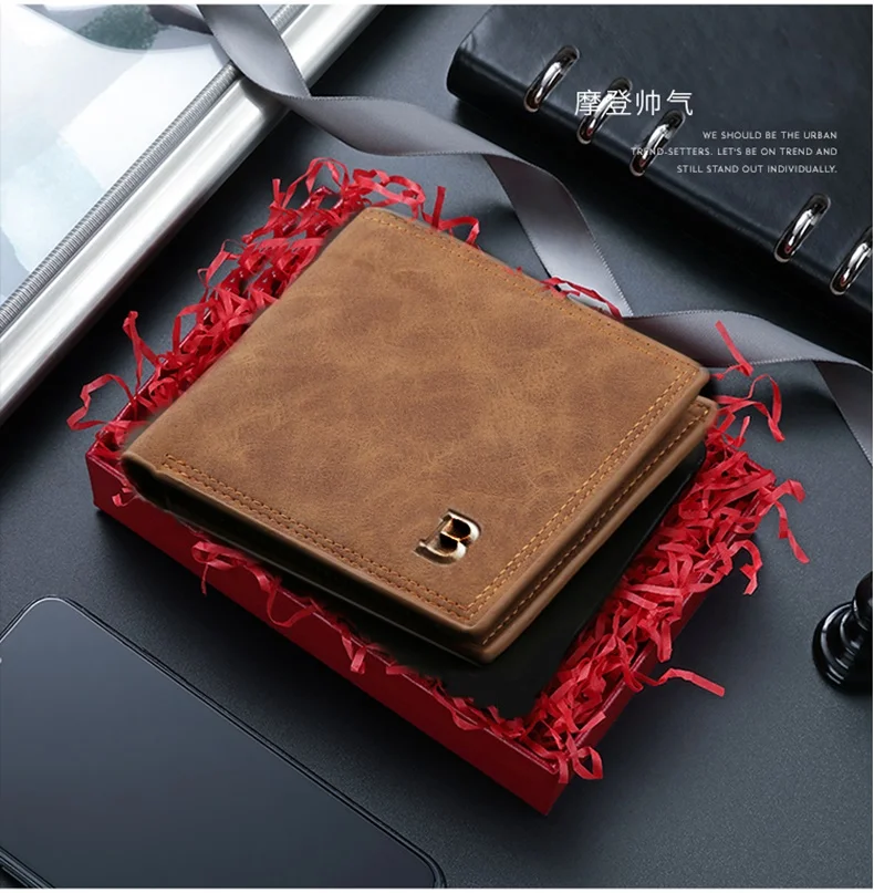 Dompet Tipis Minimalis Dompet Kulit Terlaris Tas Koin Pria Top Pak Kartu Dompet Pendek Bisnis Pria 2023