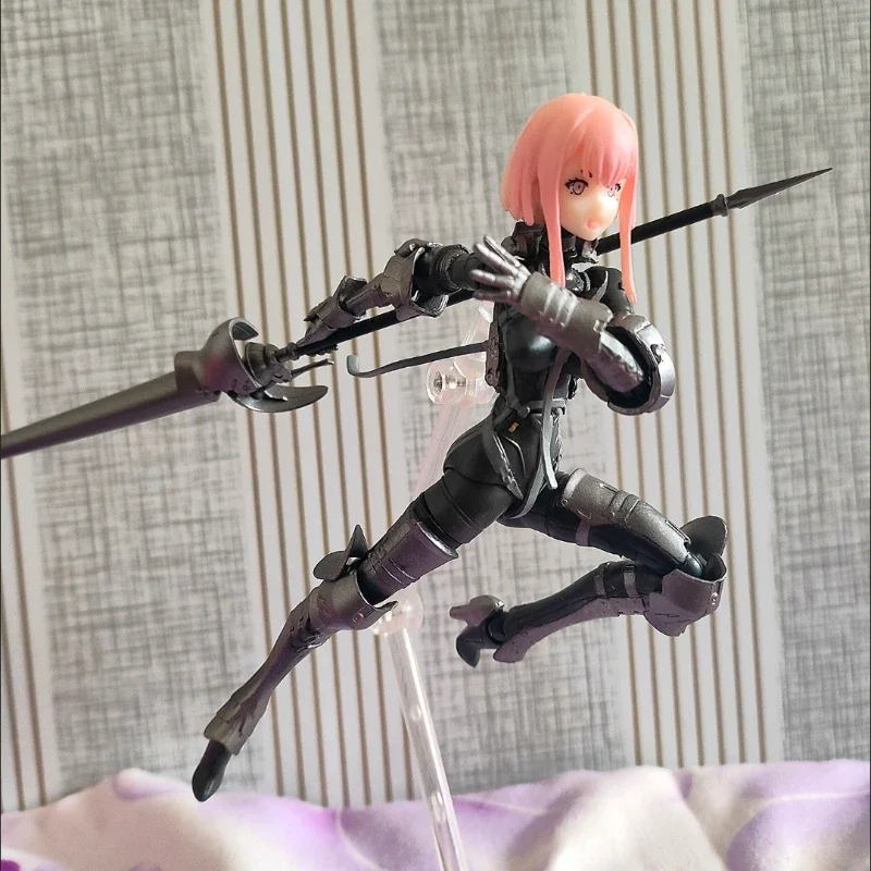 Фото Фигурка аниме Falslander 15 см Figma491 # Lanze Reiter, модель детской модели, фигурки, Декор, Коллекционные детские игрушки, подарки, ПВХ экшн №3