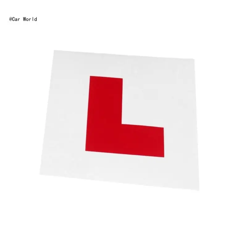 6XDB Learner L Plate, новые наклейки для автомобиля водителя, подходят для украшения бампера, боковой двери, самоклеящиеся знаки