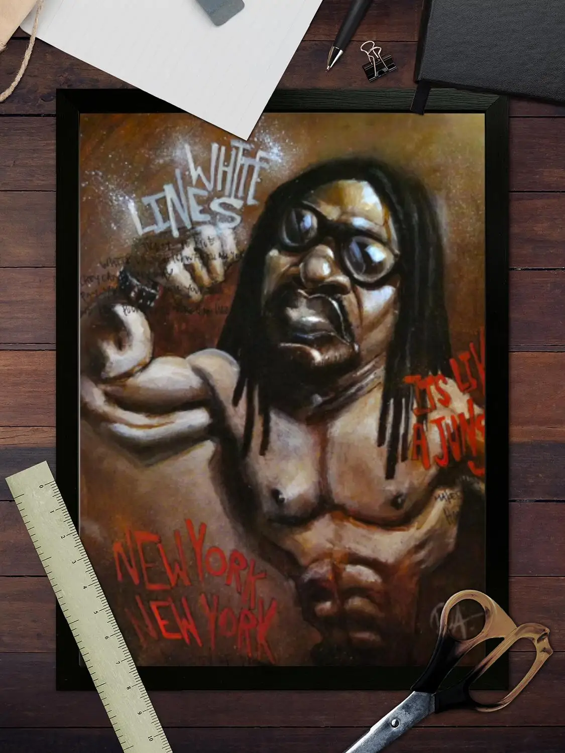 Фото Melle Mel Холст Художественный постер и настенное искусство, печать с изображением, современный семейный декор для спальни, постеры, декоративная живопись №3