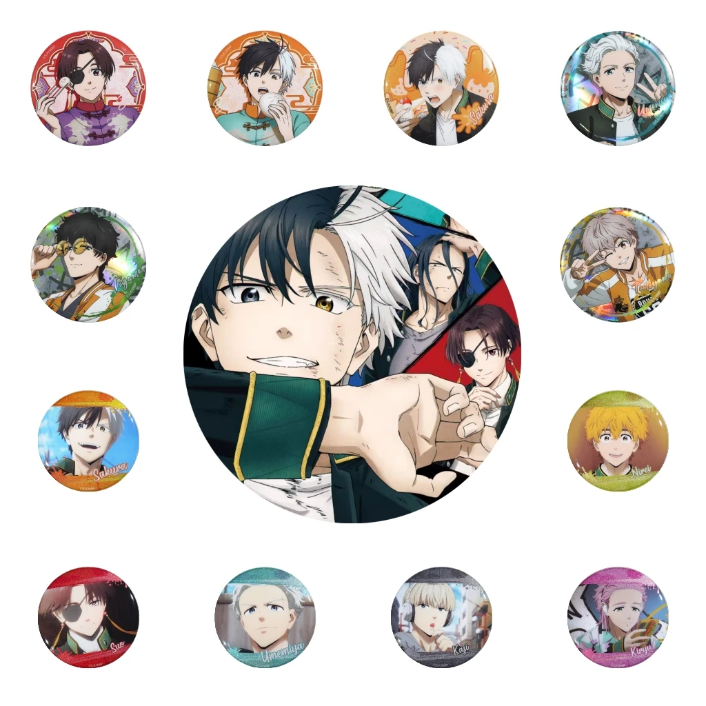 58 мм аниме штурмовик Sugishita Kyotaro Suo Hayato Kiryu Mitsuki косплей костюм значок булавка SPTE жесть брошь ﻿   Опора Gilf