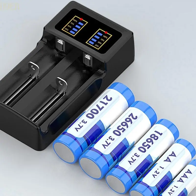 Фото H9EB Micro USB Type C 18650 ЖК -дисплей аккумуляторного зарядного устройства с системами защиты на 18650 21750 21700 Зарядное №3