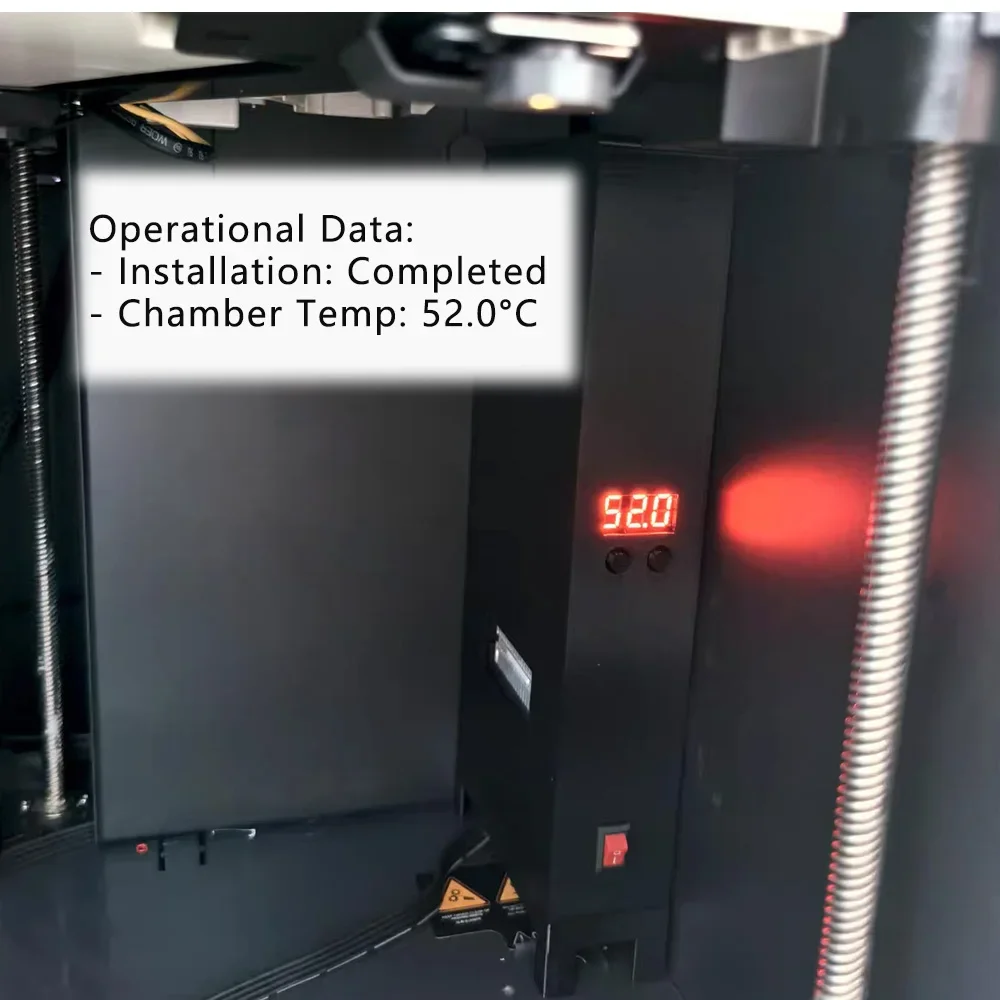 Фото Камерный нагреватель для Bambu P1S/X1C Нагреватель для Bambu Riscaldatore для Bambu Lab x1c Аксессуары Камерный нагрев 3D-принтера P1S №4