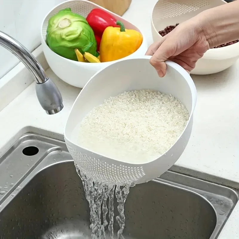Сито для слива риса из пищевого пластика, 1 шт.