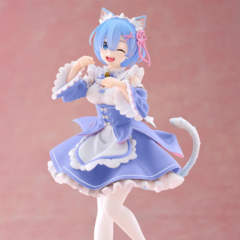 Фото 【Authentic】TAITO Original Re: Zero Starting Life in Another World Coreful Figure Rem Cat Ear Maid Ver. Оновительная модель украшения №3