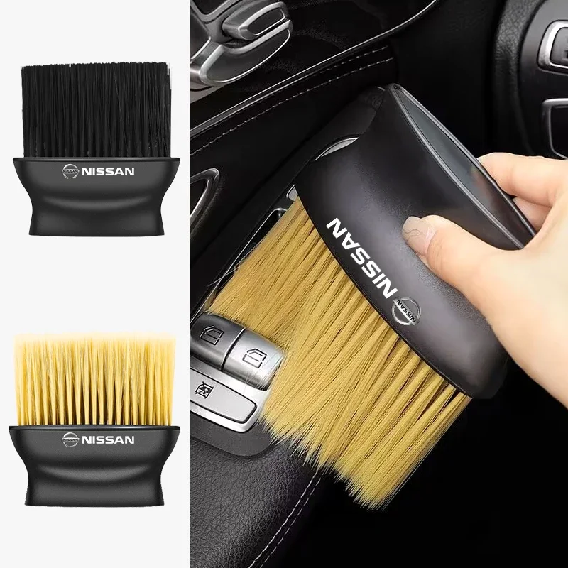 Car Interior Soft Brush Dustproof Tools Cleaning For Nissan Qashqai Juke Pulsar Sentra Altima Patrol Micra Rogue Almera Versa
