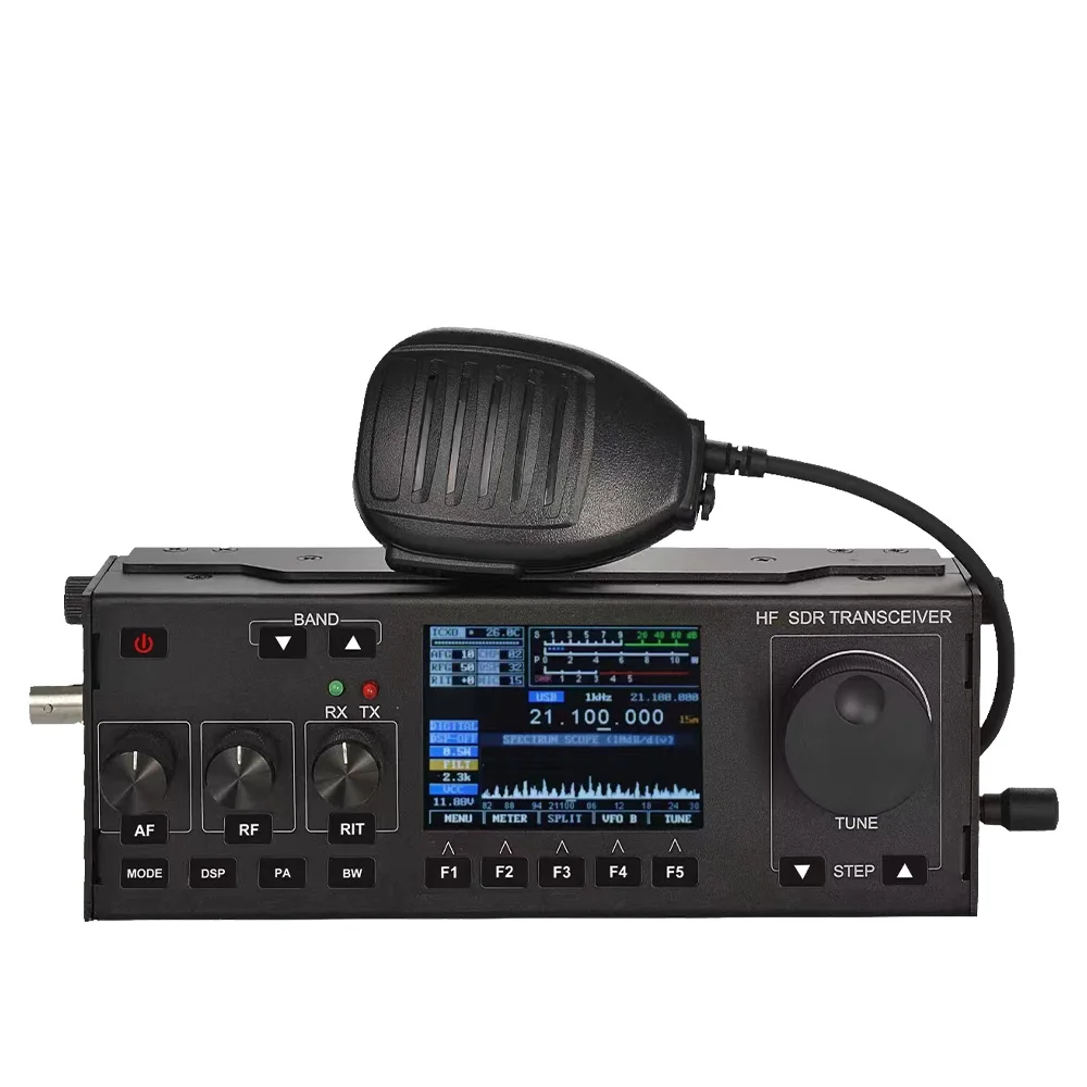 HF SDR Трансивер RS-918 15 Вт CB Радио 27 МГц AM FM CW SSB FREE-DV RX 2 МГц-30 МГц TX ALL HAM HF BANDS Программно-конфигурируемое радио