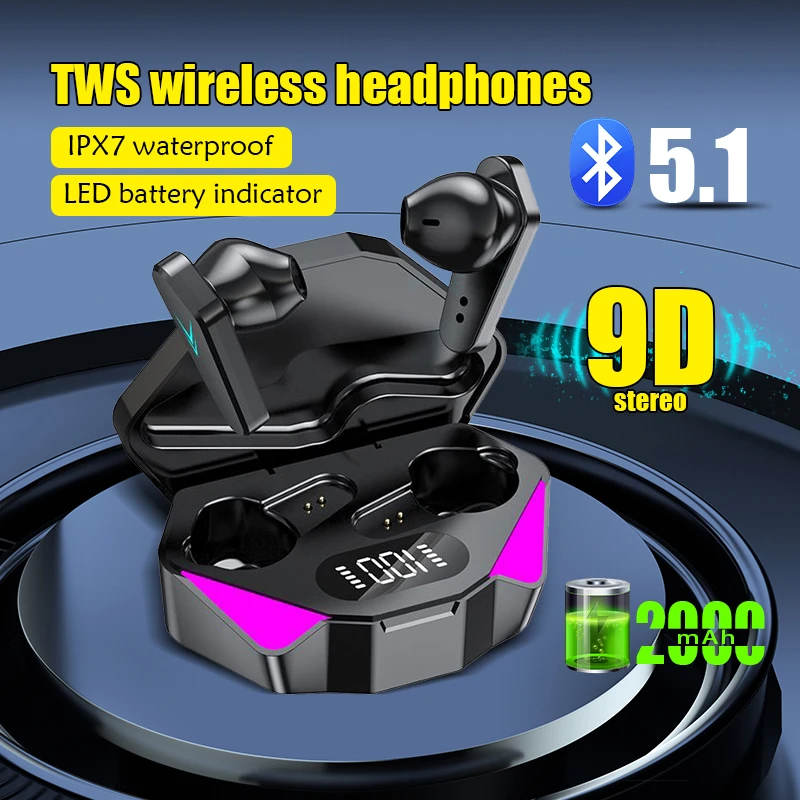 TWS-наушники X15 игровые с микрофоном и поддержкой Bluetooth