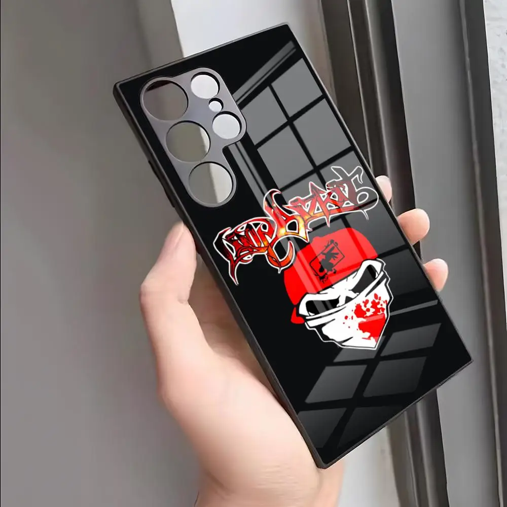 Чехол для телефона Band L-Limp B-Bizkit для S24 Ultra Samsung S23 Fe S22 S20 S21 Plus Galaxy A54 A34 A24 A53 Note 20, стеклянный чехол
