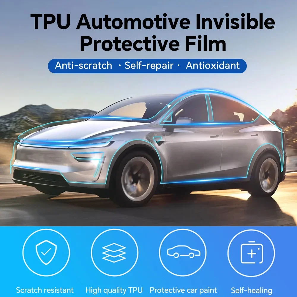 Для Tesla Model Y Juniper Model y 2025 2026 Автомобильные фары RearView B Столеры Дверные ручки ТПУ Защитная пленка для краски Предварительно вырезанная PPF (art.: 3920cecbe10a5) - 3920cecbe10a5