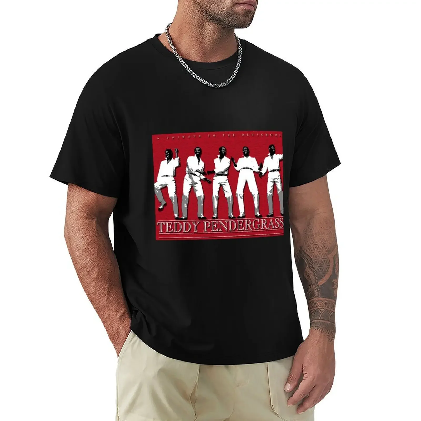 Teddy Pendergrass Tribute D-1 Poster T-Shirt sports fans oversized customizeds black t-shirts for men