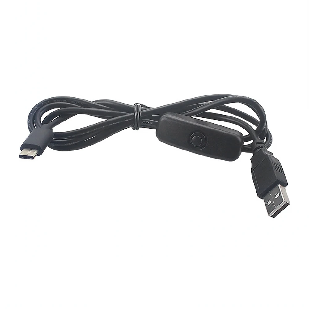 Блок питания для Raspberry Pi 4 5 В, 3 А, адаптер питания постоянного тока, USB-кабель типа C с переключателем ВКЛ/ВЫКЛ для Raspberry Pi 4, Модель B