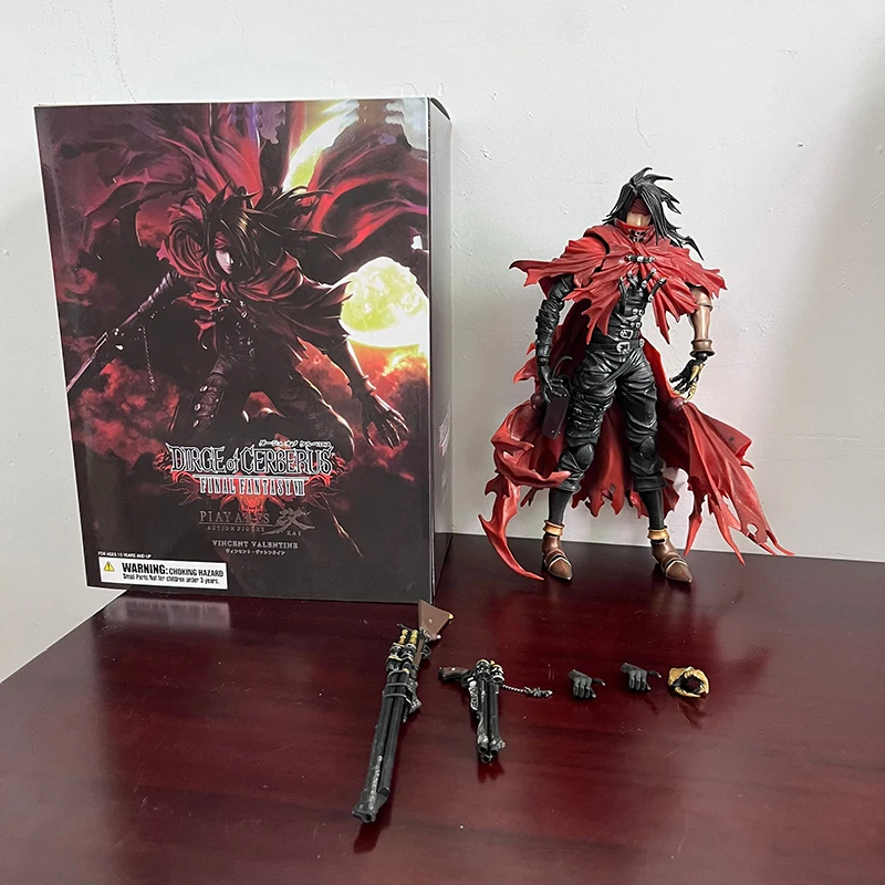 Dirge of Cerberus: 28 см Play Arts Vincent Valentine Фигурка Аниме Коллекционная модель игрушки в подарок