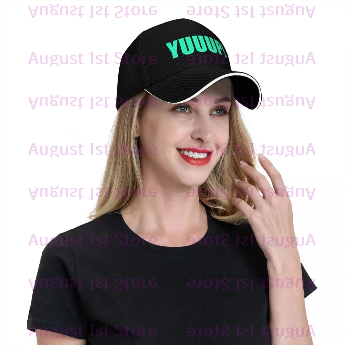 Фото Мода унисекс YUUUP! Бейсбольная кепка для мужчин, шляпы-поЛИЭСТРА, регулируемая повседневная шляпа водителя грузовика №5