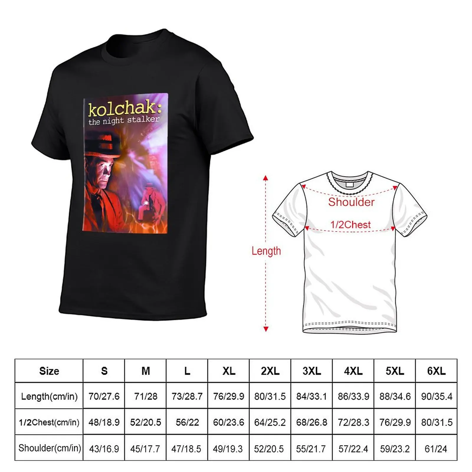 Мужские плакаты Kolchak Night Stalkerthriller Small To T-Shirt, таможенные футболки, мужские облегающие футболки для мужчин (art.: 3920d0a271079) - 3920d0a271079