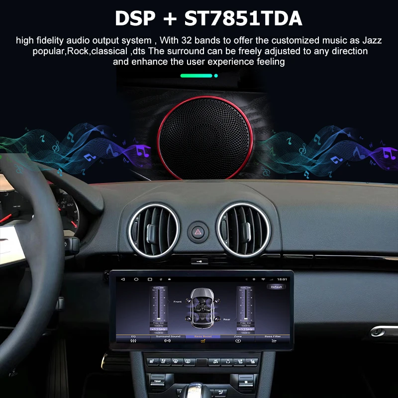 Фото Автомобильный радиоприемник 12,3 ''Android 10,0 для Porsche 911 Cayman 718 2006-2012 мультимедийный плеер 4G Carplay навигация GPS стерео головное устройство №5