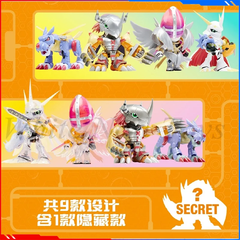 QMSV Mini Plabako Digimon Adventure глухая коробка, новинка 2025, экшн-фигурка Digimon War Greymon Angewomon Mystery Box, подарок на день рождения