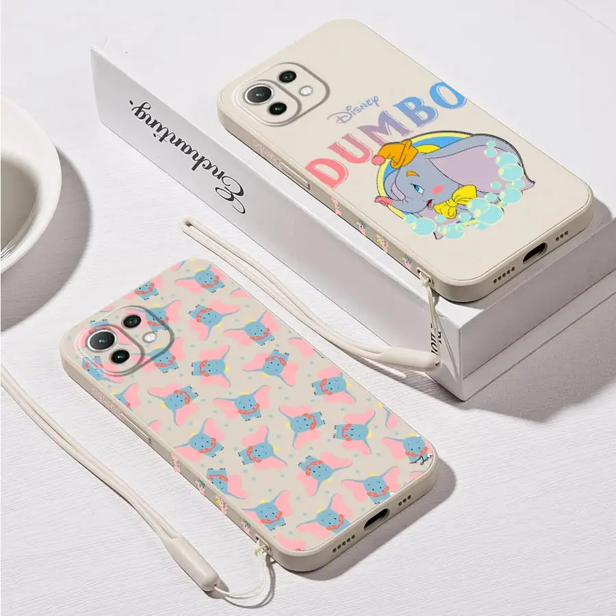 Disney Dumbo Cute Phone Case for Xiaomi Redmi Note 8 11 Pro 5G 7 12 Pro Plus 10T 9 10 Pro 12S 11S 10 9S 9T Silicone Cover