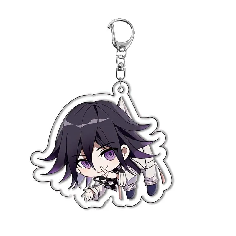 Фото Горячая игра Danganronpa аниме фигурки komaeda nagito Hinata Hajime Kokichi Oma акриловые брелки милый кулон Рождественский подарок 6 см №4