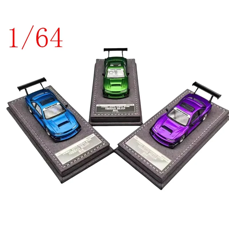 Литой под давлением Mortal масштаб 1/64 Hobby Expo Китай ‌   NISSN SILVIA S14 2025, модель автомобиля из сплава, игрушки для мальчиков, подарок