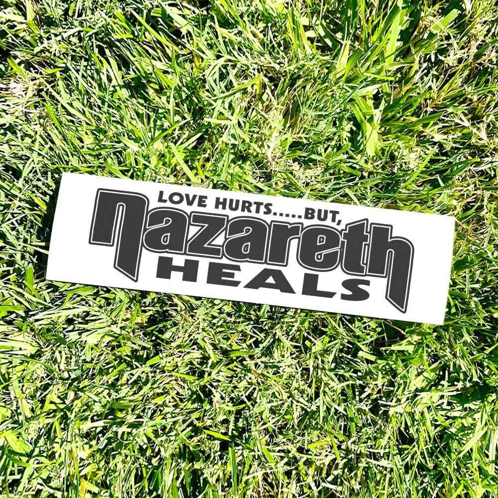 Фото NAZARETH Heals Bumper Sticker - Rock Band Tour PROMO Vintage Style Vinyl 70s - Bumper Stickers - Car Stickers №2