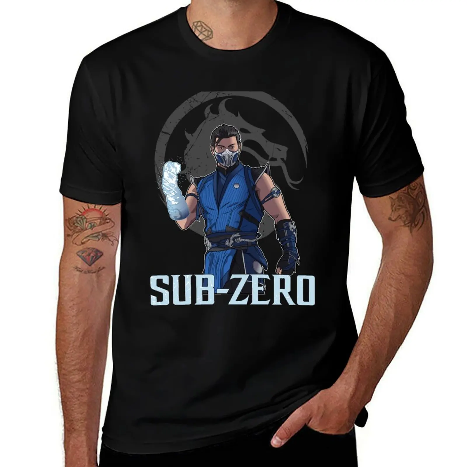 Футболка Mortal Kombat 1/MK1 Sub Zero, быстросохнущая летняя одежда, мужская футболка большого размера