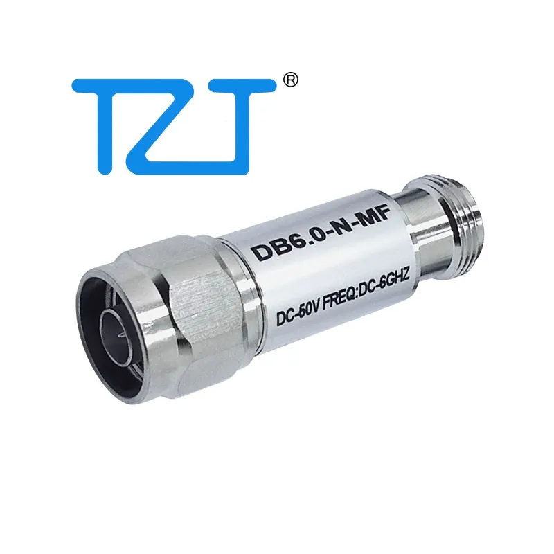 TZT DB6.0-N-MF Блок постоянного тока-50 В постоянного тока-6 ГГц Блок постоянного тока 30 МГц-6 ГГц N-типа для беспроводных радиочастотных испытательных приборов