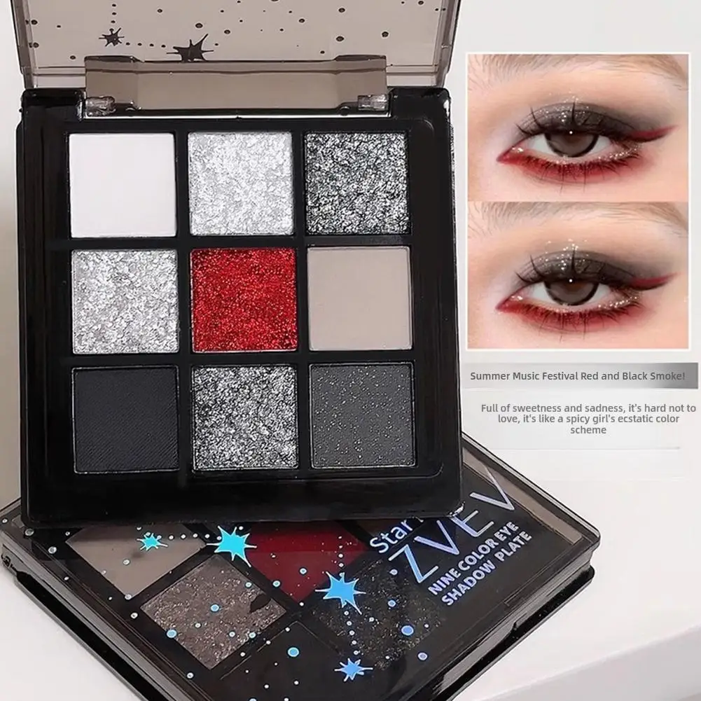 ZVEV Sweet Cool Rose Small Smoke Nine Colors Тени для век Матовый перламутровый гель для глаз Babes Контрастная палитра Тени для макияжа Cool S1C4
