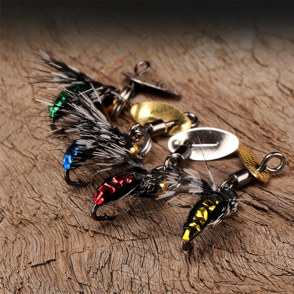 Фото 8 # Bionic Worm Приманка в виде Мухи Hook Scud Fly Bug насекомые приманка с латунной бусиной головкой искусственный червь Приманка снасти для ловли форели Fishhook №5