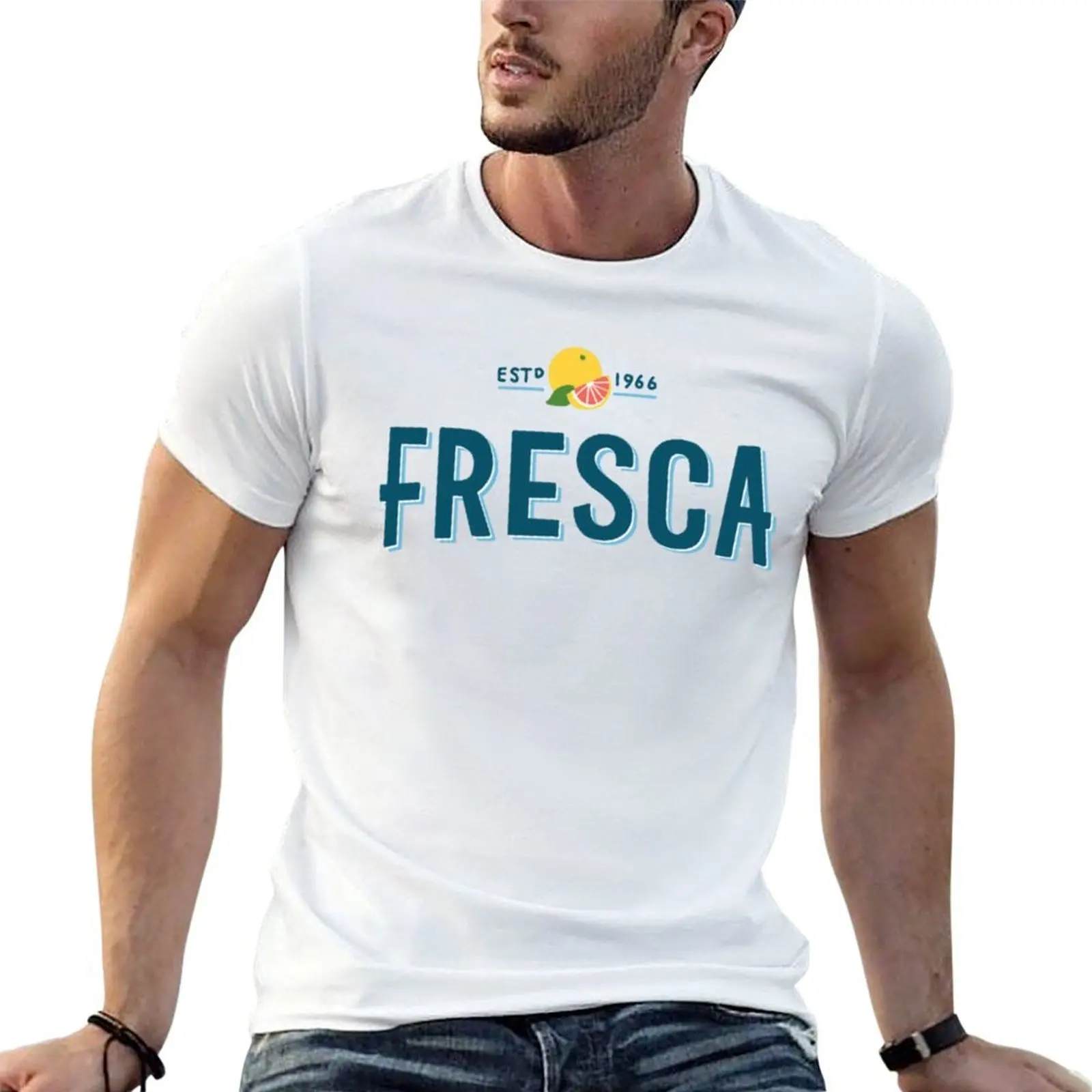 Футболка с логотипом Fresca, мужская футболка, мужская дизайнерская футболка