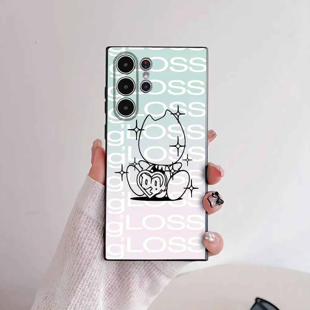 Фото Чехол для телефона D-Drain Gang Ecco2k для Samsung Galaxy S25 S24 S22 S23 Ultra S21 S20 Plus 5G, матовый нескользящий полный мягкий чехол №2