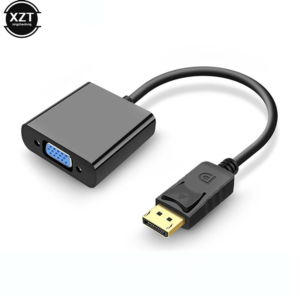 Оригинальный переходник DP в VGA, кабель-преобразователь 1080P DisplayPort в VGA для монитора HDTV, MacBook, проектора, ПК, компьютерный адаптер