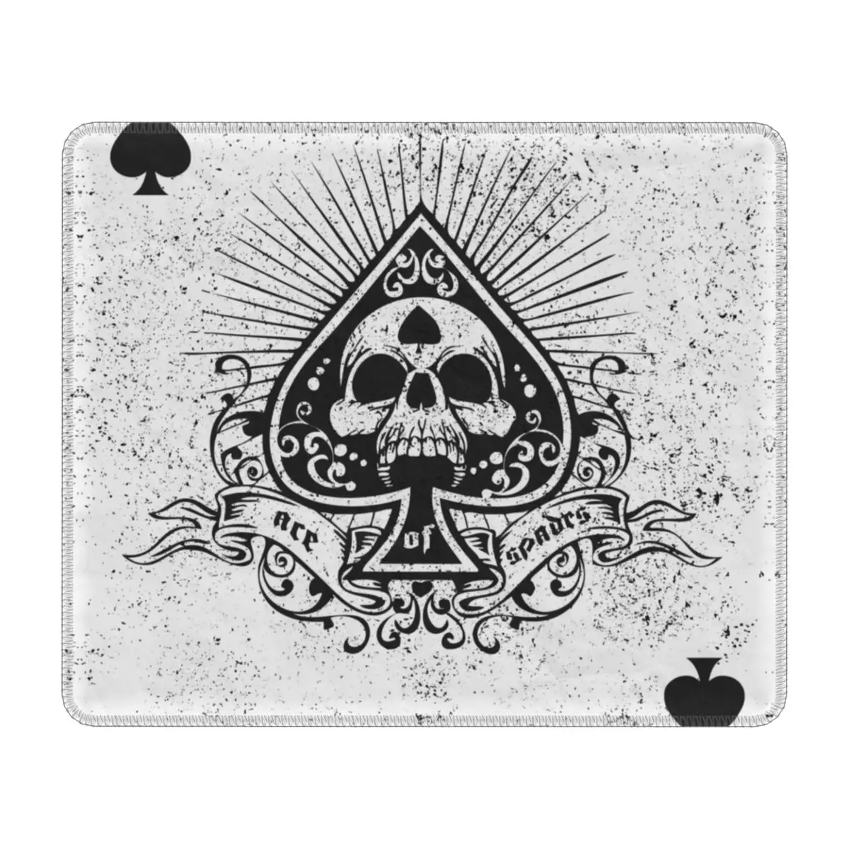 Игровой коврик для мыши Ace Of Spades с резиновой основой, коврик для мыши, офисный ноутбук, компьютер из тяжелого металла 1960s, музыкальные коврики для мыши в стиле панк-рок