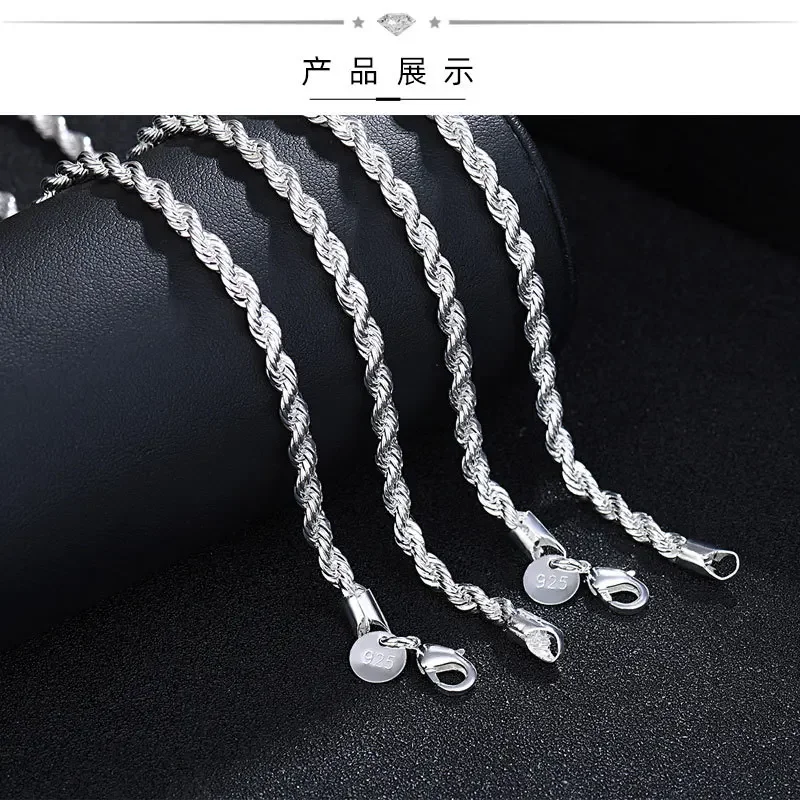 Фото Цепочка из серебра 925 пробы, 4 мм №3