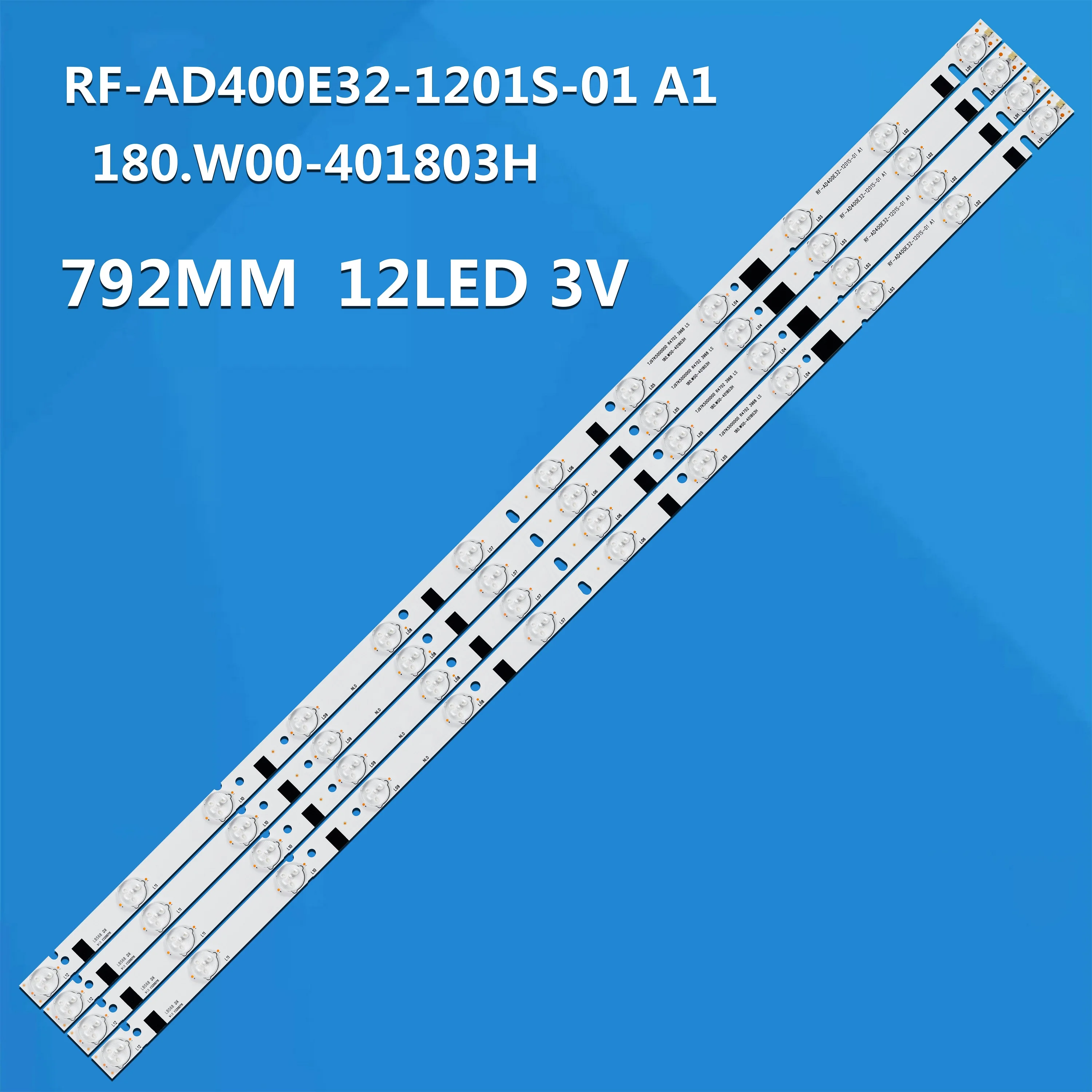 Лента светодиодной подсветки 12 ламп RF-AD400E32-1201S-01 A1 V400HJ6-PE1 V390HJ5-XCPE1 TJ100K5000000 180.W00-401803H CX400DLEDM ST HS-4040