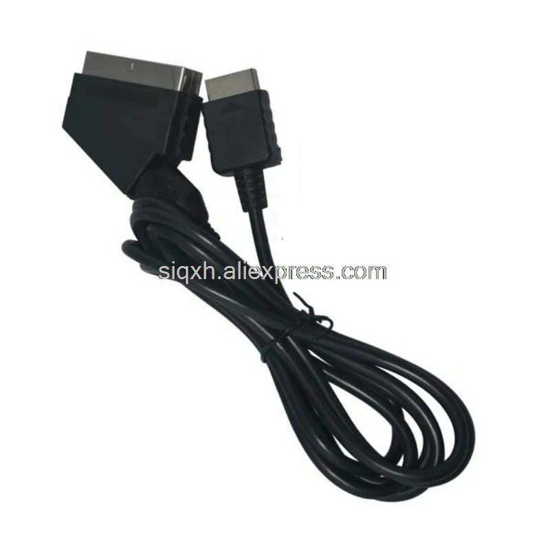 Фото 10 шт./лот 1,8 м 180 см RGB Scart кабель для Sony Playstation PS1 PS2 PS3 TV AV запасной провод для подключения игрового шнура №5
