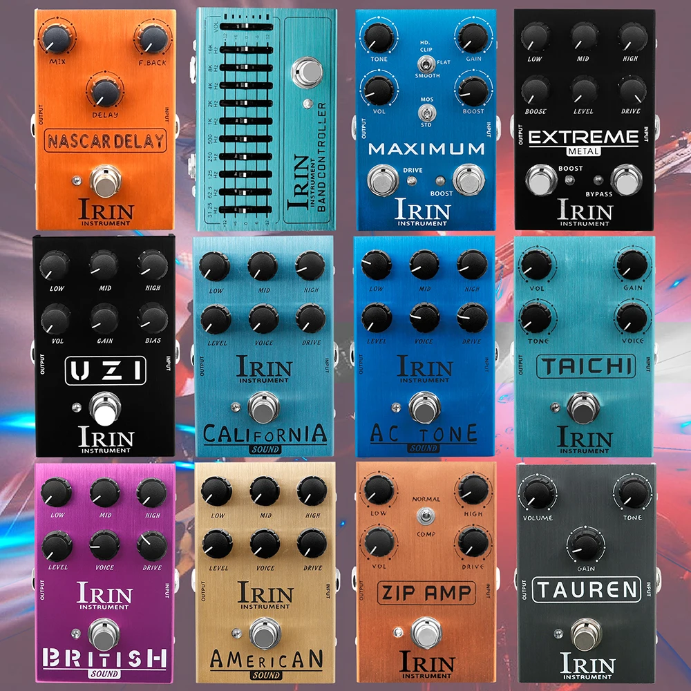 IRIN гитарный эффект Peda Overdrive Distortion динамики IAnalog классический британский рок-эффект электрическая бас-гитара педаль True Bypass