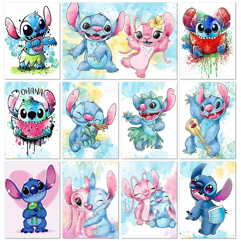 Disney Stitch алмазная живопись мультфильм украшение для детской спальни 5D Diy полная круглая/квадратная мозаичная вышивка подарок ручной работы