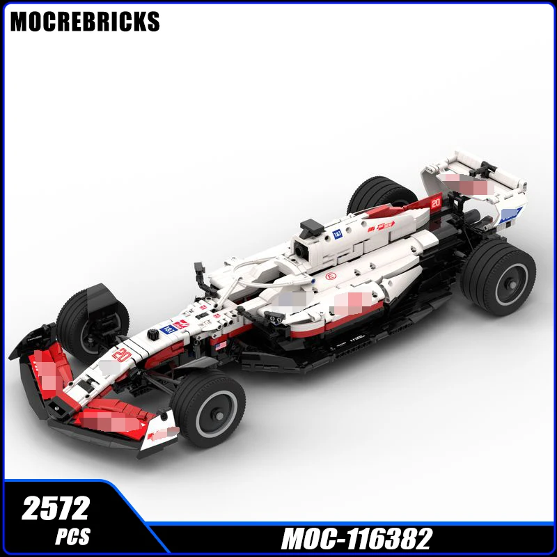 Супер автомобиль с видом на улицу F1, автомобиль MOC, строительный блок, коллекция моделей «сделай сам», головоломка для экспертного образования, кирпич высокой сложности для игрушек