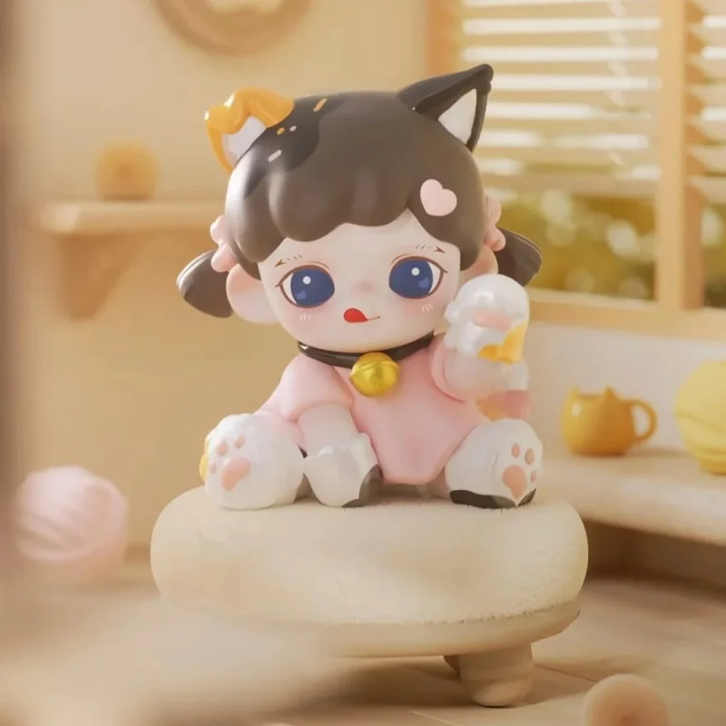 В наличии, оригинальная детская игрушка Ziyada Meow Cat Face Series, слепая коробка, милая коллекция игрушек, настольное украшение, подарок на день рождения для девочек, игрушка-сюрприз