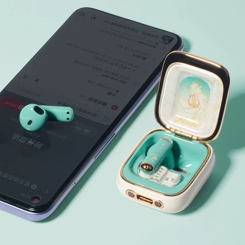 Фото Наушники Genshin Impact Venti Tws XIAO Furina беспроводные Bluetooth-наушники полувкладыши Hi-Fi игровые стереонаушники объемные Venti №3