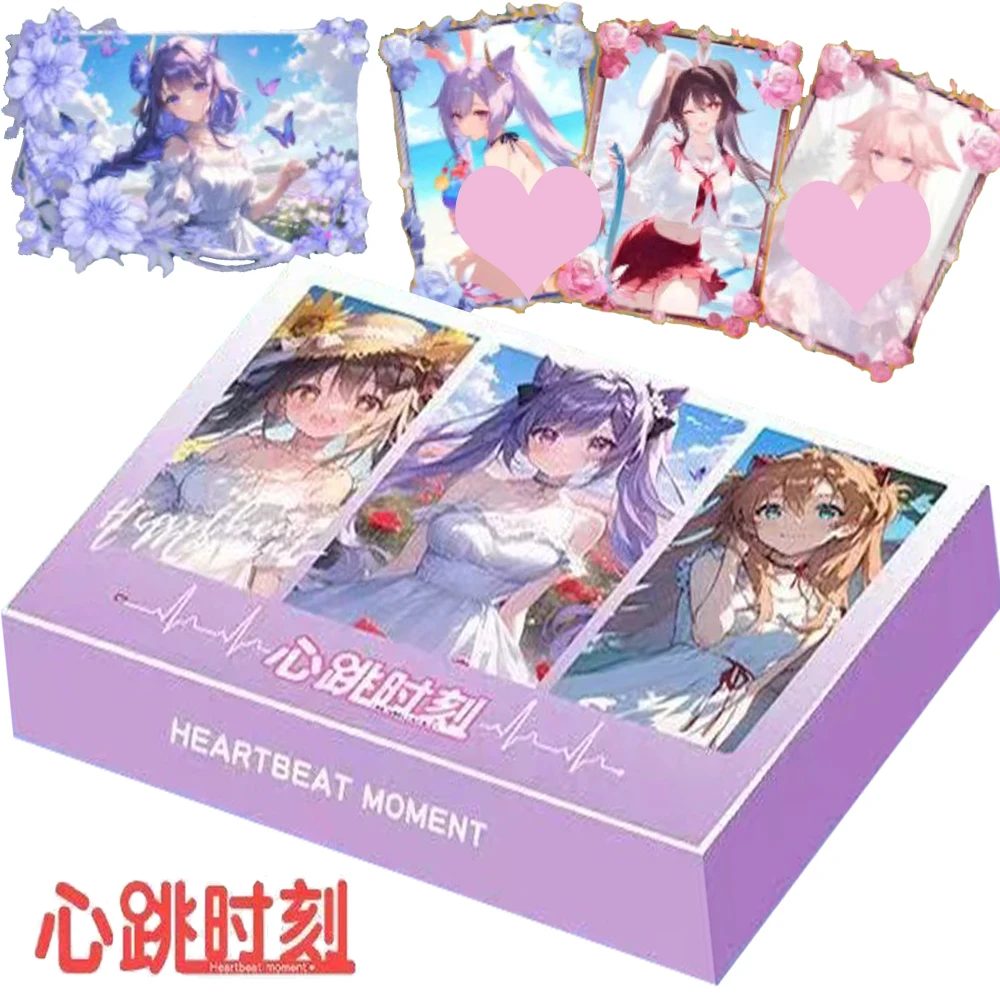 Коллекция карт Heartbeat Moment, коробка-бустер, исцеление, тепло, аниме, милые девушки, настольные игры, настольные карты, детские праздничные подарки