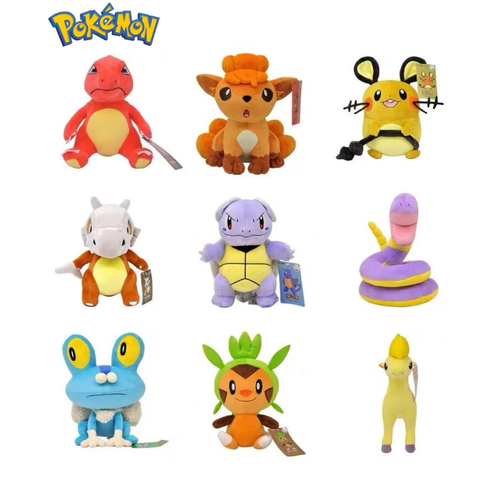 Мягкая Плюшевая плюшевая игрушка Pokemon Froakie Pikachu Dedenne Vulpix, плюшевая кукла-эльф, детская игрушка, подарок на день рождения