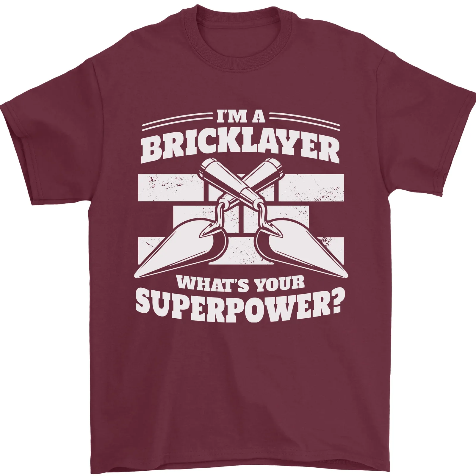 Футболка Whats Your Superpower Builder для мужчин, 100% хлопок