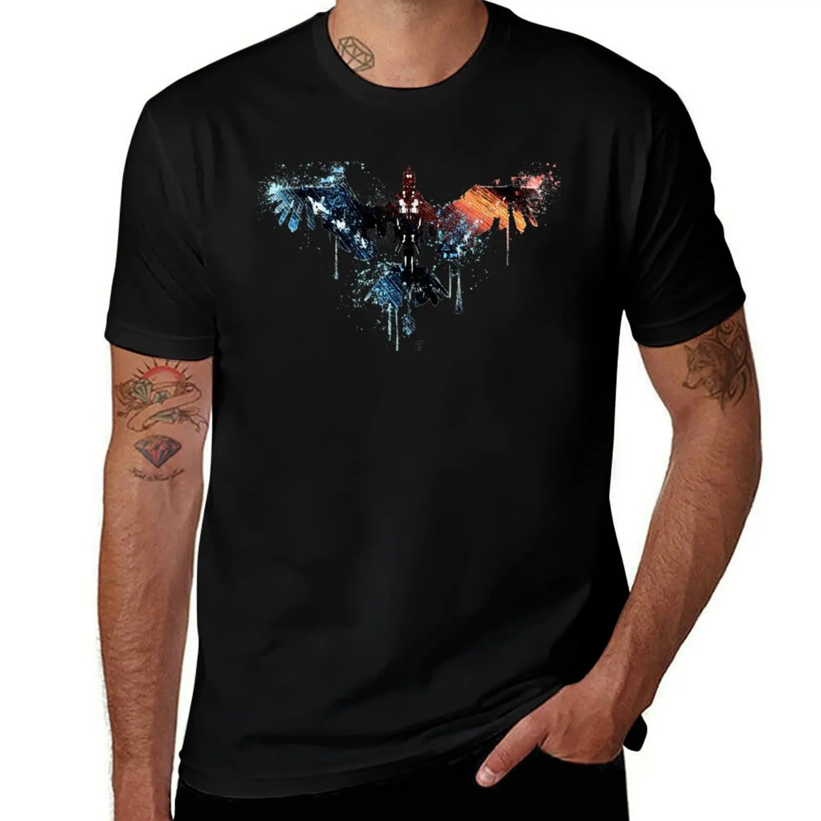 Horizon Zero Dawn красочная футболка с рисунком Stormbird, мужские футболки для мужчин, мужская футболка, футболка