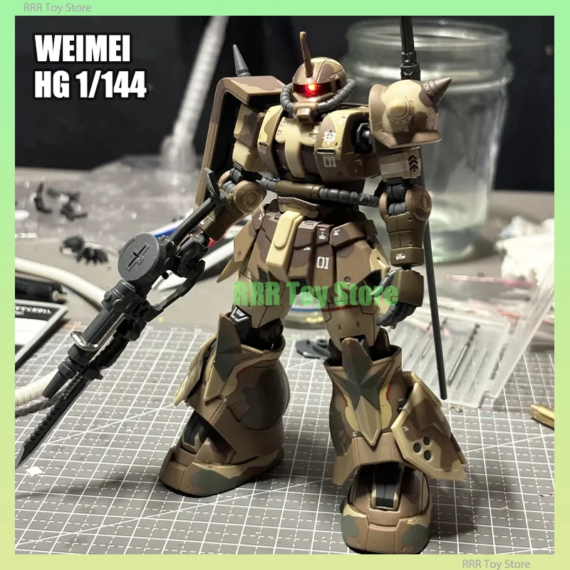 WEIMEI WM HG 1/144 Комплект сборной модели Zaku Тип EGBA MS-06GD Фигурка с высокой поверхностью мобильности Пластиковая модель Индивидуальные игрушки
