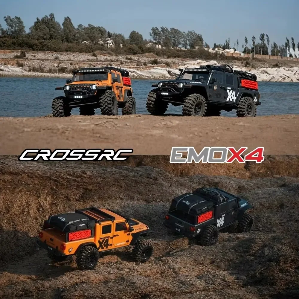 Фото CROSSRC EMO X4 4WD RTR 1/8 Rock Crawler радиоуправляемая электрическая модель автомобиля на гусеничном ходу спасательный автомобиль взрослые детские игрушки №5