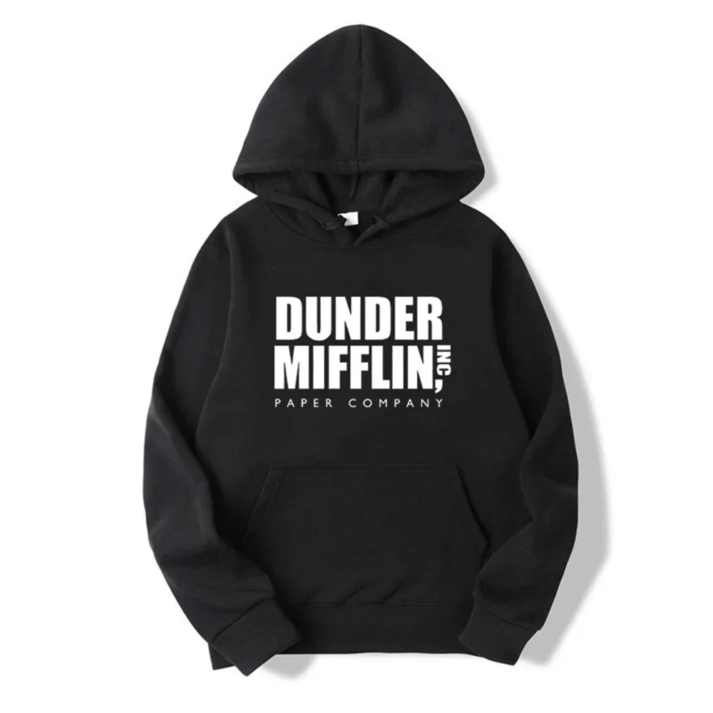 Фото Толстовка с капюшоном The Office Dunder Mufflin INC, толстовка с длинным рукавом Schrute, мужские и женские толстовки, повседневный пуловер, свитер с капюшоном №2