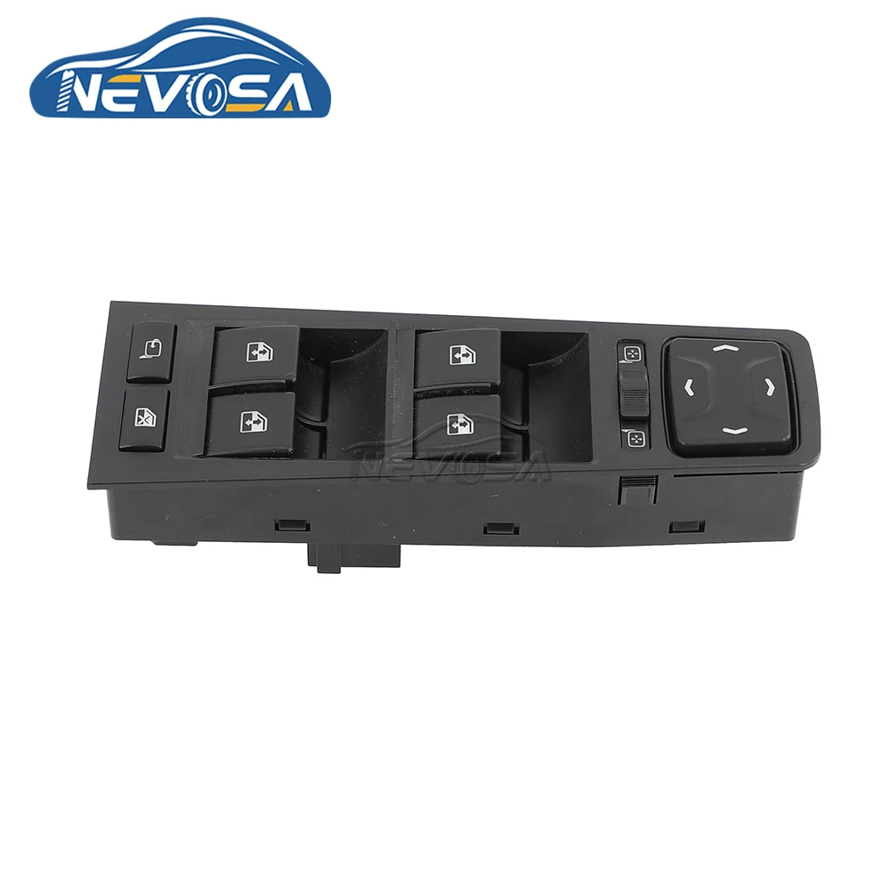 Фото NEVOSA Кнопка переключения стеклоподъемника evosa 62,3769-30 для LADA Vesta, электрическая Автомобильная кнопка управления главным электроприводом, белая ночная модель 8450031530, передняя сторона водителя №3