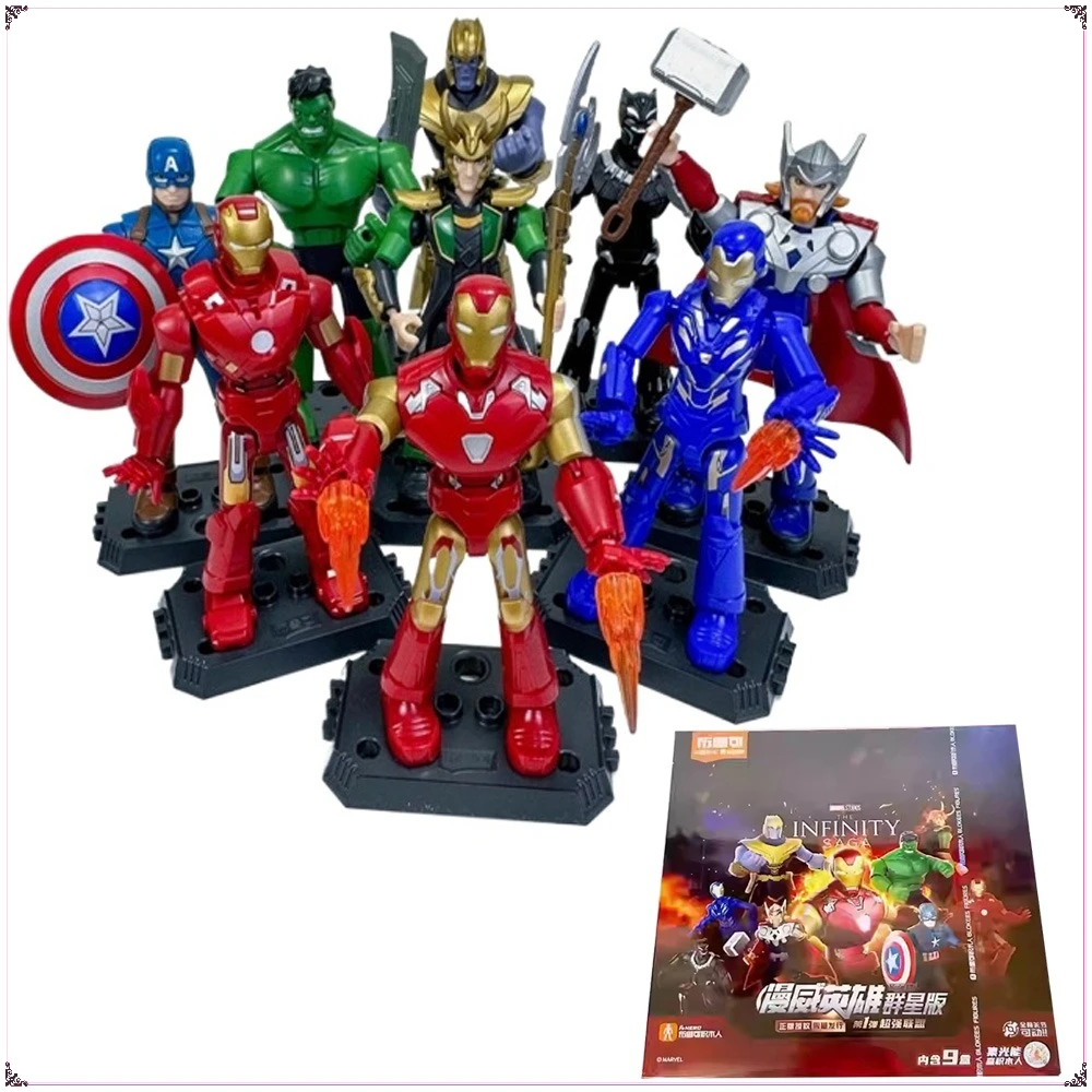 Подлинные фигурки героев Marvel Brooke, классические персонажи аниме, Локи Тор, Капитан Америка, Халк, модель игрушки, подарки для детей